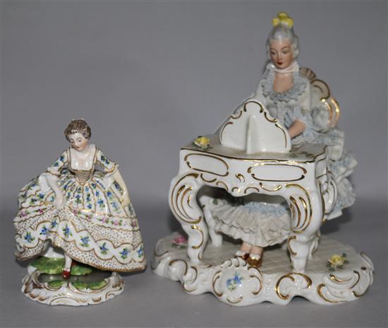 Two Continental porcelain figures